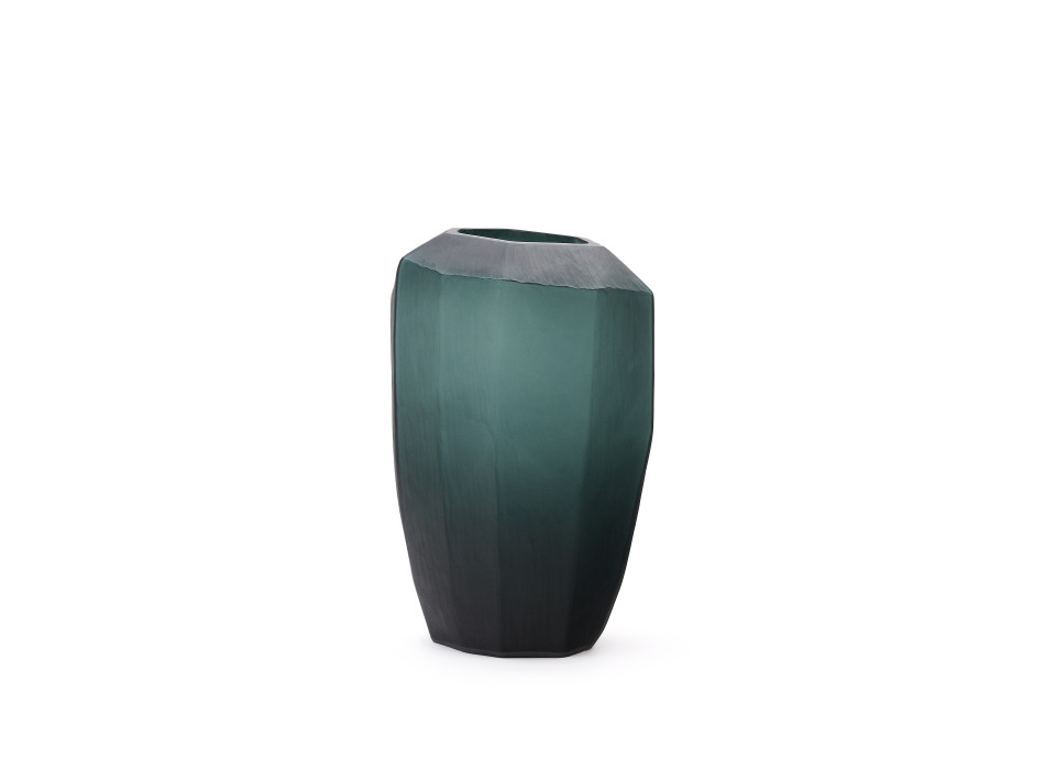 Vaso in vetro verde Geonix 45,5 cm