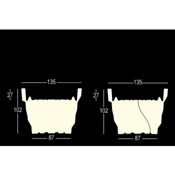 VASO REBELOT LIGHT OUTDOOR 9224 PLUST