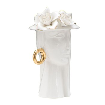 VASO WOMAN ELEGANT PORCELLANA