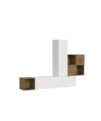 Isoka Compositions - Isoka A48 Vægkomposition til stue B.254 H.173.6 D.39.2