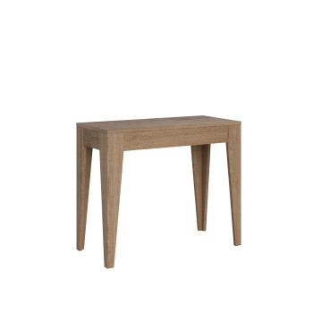 Isotta Konsolbord - Udtrækkeligt Konsolbord 90x42/198 cm Isotta Lille Hvid Ask