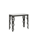 Karamay Small Evolution udtrækkeligt konsolbord 90x40/196 cm med antracit stel