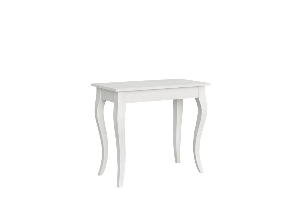 Olanda Konsolbord - Udtrækkeligt Konsolbord 90x48/204 cm Olanda Lille Hvid Ask