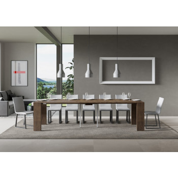 Roxell Konsolbord - Udtrækkeligt Konsolbord 90x40/300 cm Roxell Hvid Ask