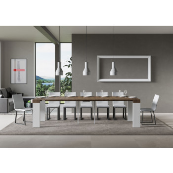 Roxell Konsolbord - Udtrækkeligt Konsolbord 90x40/300 cm Roxell Hvid Ask