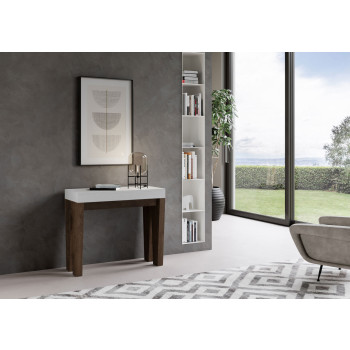 Spimbo Konsolbord - Udtrækkeligt Konsolbord 90x40/300 cm Spimbo Hvid Ask