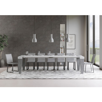 Spimbo Konsolbord - Udtrækkeligt Konsolbord 90x40/300 cm Spimbo Hvid Ask