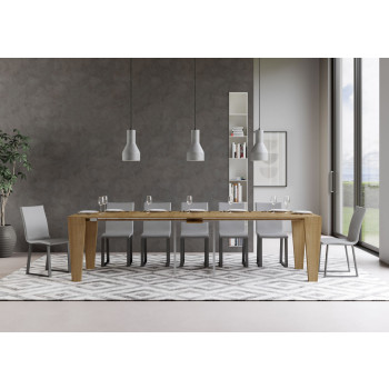 Spimbo Konsolbord - Udtrækkeligt Konsolbord 90x40/300 cm Spimbo Hvid Ask