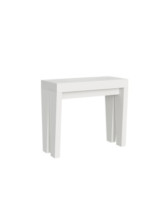 Spimbo Konsolbord - Udtrækkeligt Konsolbord 90x40/300 cm Spimbo Hvid Ask