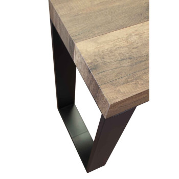 Tecno konsolbord med antracitben - Tecno udtrækkeligt konsolbord 90x40/300 cm hvid ask med antracitben