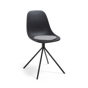 Silke pude mørkegrå grafit