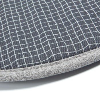 Silke pude mørkegrå grafit