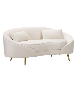 OSLO 2-personers sofa med cremefarvede hynder