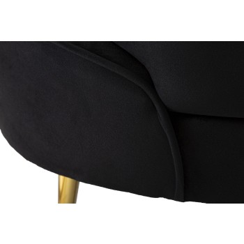 OSLO 2-personers sofa med sorte hynder