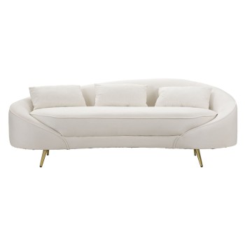 OSLO 3-personers sofa med cremefarvede hynder