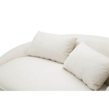 OSLO 3-personers sofa med cremefarvede hynder