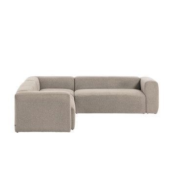 Blok 5-personers hjørnesofa i pink chenille 320 x 290 cm / 290 x 320 cm FSC Mix Credit