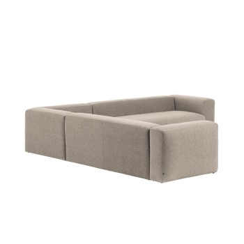 Blok 6-personers beige hjørnesofa 320 x 320 cm