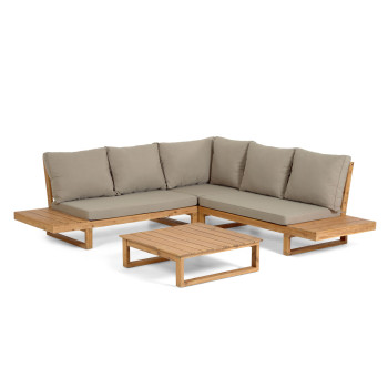 Flaviina 5-personers hjørnesofa i FSC 100% akacietræ