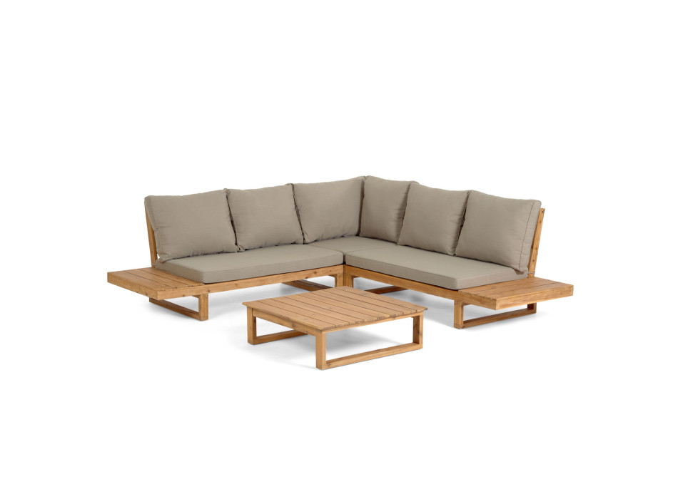 Flaviina 5-personers hjørnesofa i FSC 100% akacietræ
