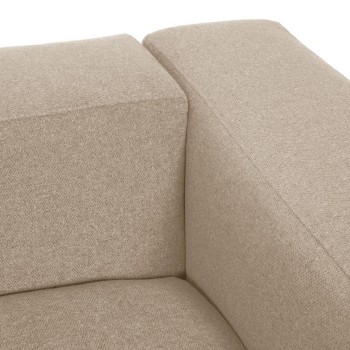 Blok 3-personers beige sofa 240 cm