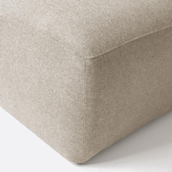 Blok 3-personers sofa chaiselong højre beige 300 cm