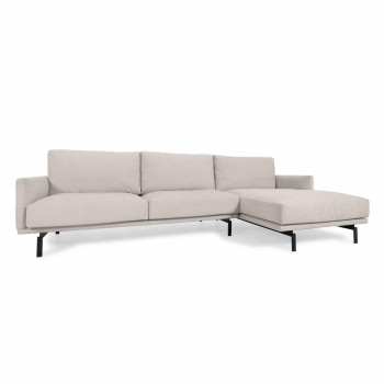 Galene 4-personers sofa med chaiselong i højre side, beige, 314 cm FSC Mix Credit