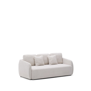 Laira 3-personers sovesofa i ecru chenille, 218 cm, FSC Mix Credit