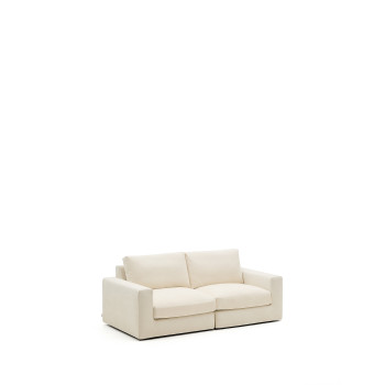 Alea 3-personers modulsofa med aftageligt betræk i ecru chenille 220 cm