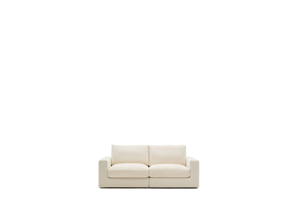 Alea 3-personers modulsofa med aftageligt betræk i ecru chenille 220 cm