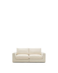 Alea 3-personers modulsofa med aftageligt betræk i ecru chenille 220 cm
