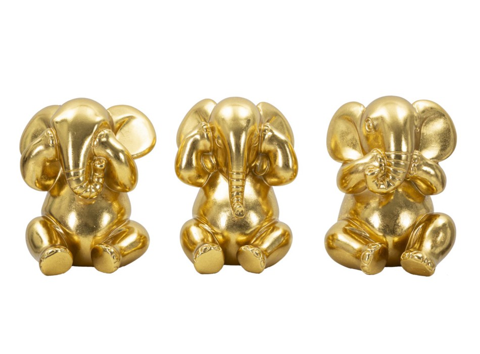 ELEFANT JEG IKKE SER/JEG HØRER IKKE/JEG TALER IKKE SÆT MED 3