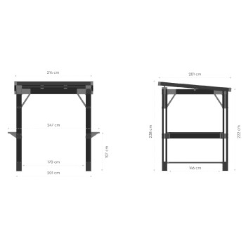 Keter Gazebo BAR Signature valnød