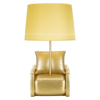 GUL MIDTÅRHUNDREDS SENGLAMPE
