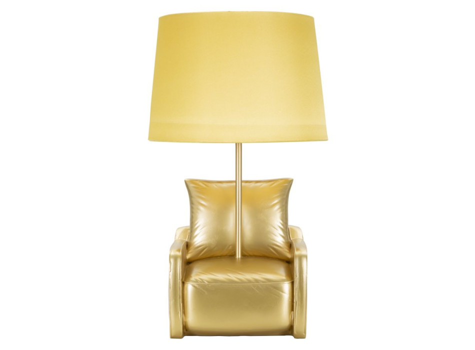 GUL MIDTÅRHUNDREDS SENGLAMPE