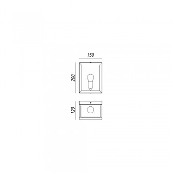 Industriel væglampe QUADRO 262.01.OT IL FANALE