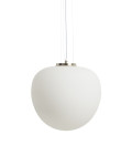 Ardali loftlampe i røget glas og stål med børstet finish Ø 40 cm