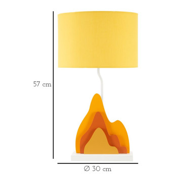 FARVET BORDLAMPE -A-