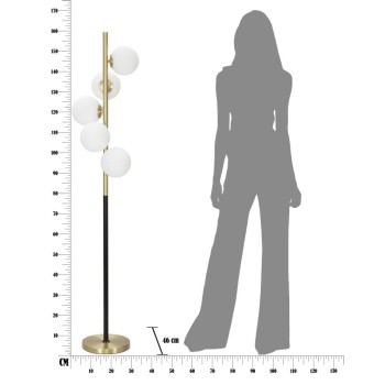 GLAMMENDE MØRK GULVLAMPE