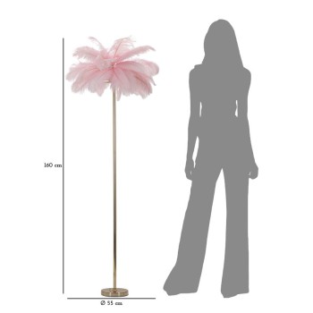 PINK PALM GULVLAMPE