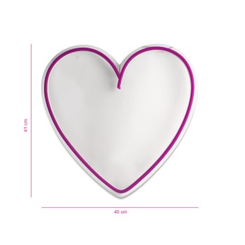 Hjerte LED-skiltlampe CANDYSLAB