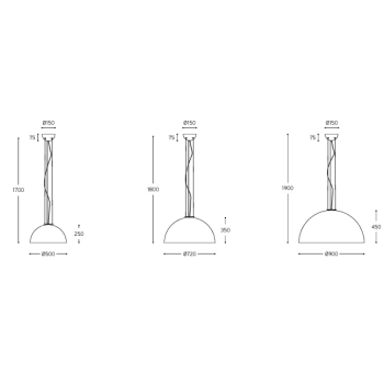 ALDO BERNARDI Månelyslampe