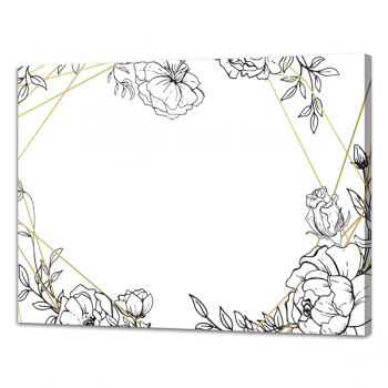 Tavle LINJER OG BLOMSTER G6842 PINTDECOR