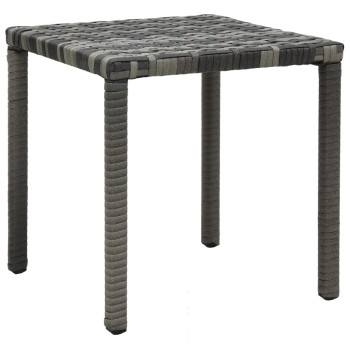 Solsenge med polyrattanbord