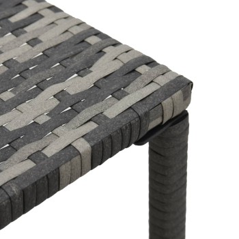 Solsenge med polyrattanbord