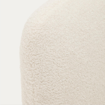 Martina seng med aftageligt betræk i ecru lammeskind 