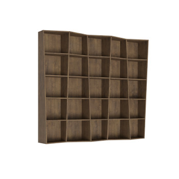 Trek Bogreol - 5-elementers Trek Bogreol i Hvid Ask