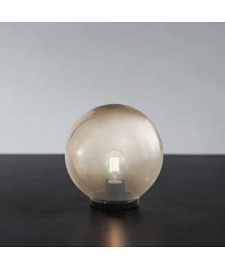 POLLY GRÅ LAMPE 1XE27 IP44 25X26CM