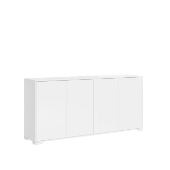 Lumina Hvid Skænk/TV-bord/Høj Skænk - 4-dørs Skænk 172x40x83 cm Lumina Hvid