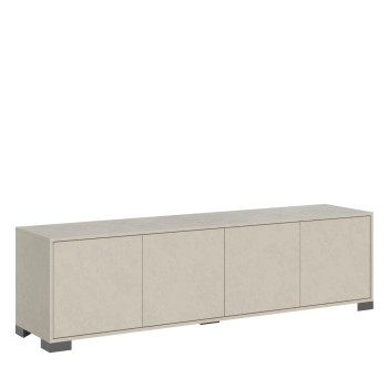 Lumina Højglans Hvid Skænk/TV-bord/Høj Skænk - 4-dørs TV-bord 172x40x48 cm Lumina Højglans Hvid